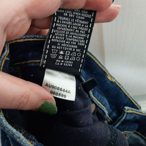 7 For All Mankind Josefina Skinny Boyfriend Jeans sz 24 - Picture 11 of 12